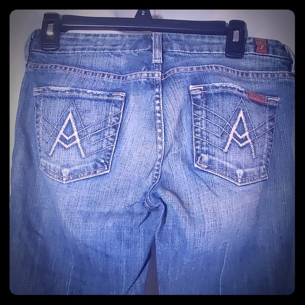 7 for all mankind 26 distressed jeans